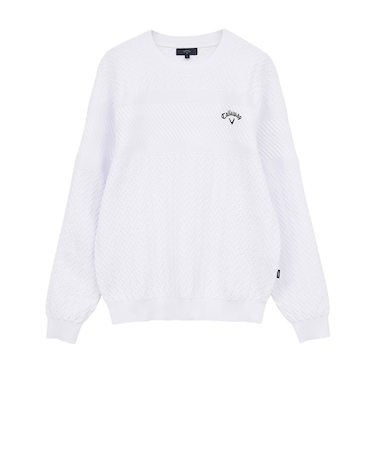 キャロウェイ（CALLAWAY）ゴルフウェア クルーネックニット C25218100-1030