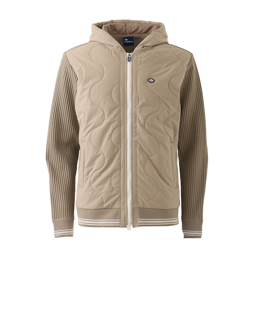 フィドラ（FIDRA）ゴルフウェア 防寒 アウター ニット軽量中綿ジャケット FD5UTY11 BEG