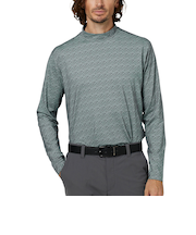 ゴルフウェア ウェーブラインプリントモックネック長袖シャツ FJ-F25-S13 38539