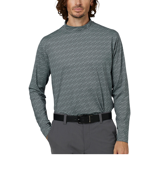 ゴルフウェア ウェーブラインプリントモックネック長袖シャツ FJ-F25-S13 38539