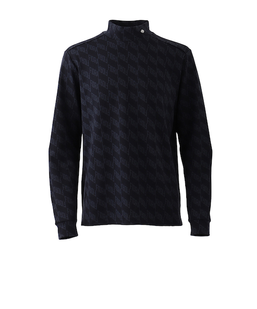 フィドラ（FIDRA）ゴルフウェア 吸湿発熱 カットソー 長袖 モックネックシャツ FD5UTG10 NVY