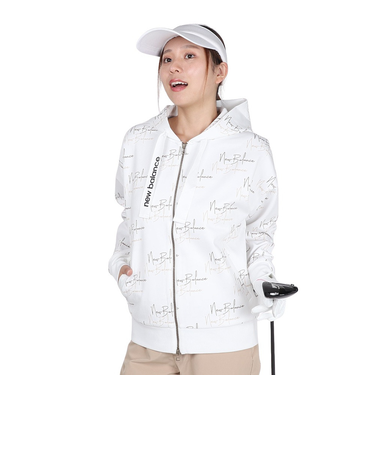 ニューバランス（new balance）ゴルフウェア 長袖 スウェット フルジップフーディ 012-5262502-030