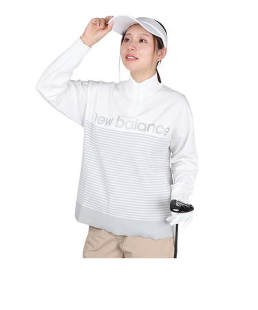 ニューバランス(new balance)ゴルフウェア 長袖 ハーフジップ STAND ニットプルオーバー 012-5270501-030