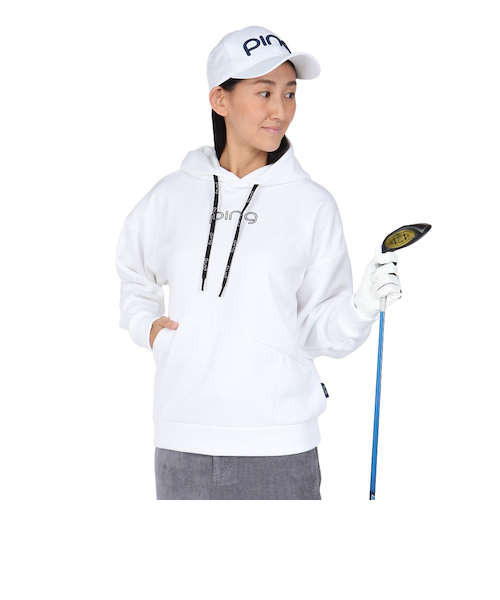ピン(PING)ゴルフウェア 長袖パーカー アシンメトリーポケット カルイシフーディー 622-5262800-030(Lad… ピン（PING）ゴルフウェア 長袖パーカー アシンメトリーポケット カル