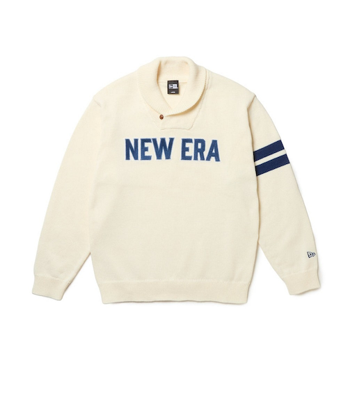 ニューエラ（NEW ERA）ゴルフウェア ショールカラー 長袖ニット