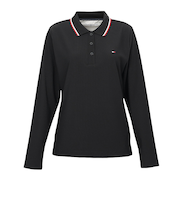 ゴルフウェア ハイテンション 長袖 ポロシャツ THLA555-BLK