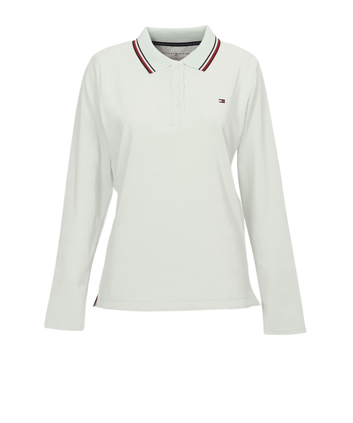 ゴルフウェア ハイテンション 長袖 ポロシャツ THLA555-WHT