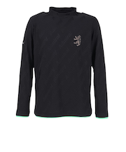 アドミラル ゴルフ（Admiral GOLF）ゴルフウェア 吸汗速乾 ジャガード 長袖モックネックシャツ ADMA567-BLK