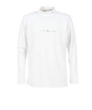 ゴルフウェア ベア天 長袖 モックネックシャツ THMA563-WHT