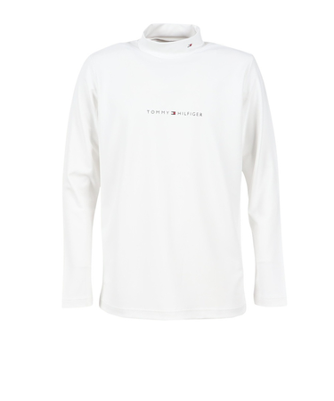 ゴルフウェア ベア天 長袖 モックネックシャツ THMA563-WHT