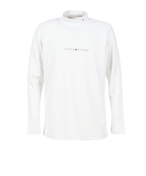 ゴルフウェア ベア天 長袖 モックネックシャツ THMA563-WHT