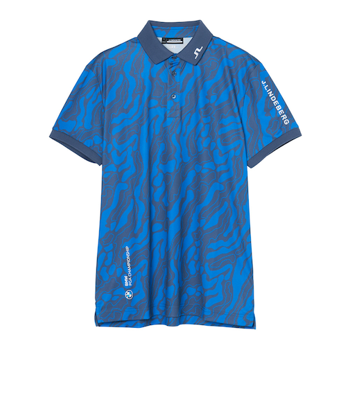 J.LINDEBERG（J.LINDEBERG）ゴルフウェア ツアーテックプリントポロシャツ DPWT 071-24950-25AW-096