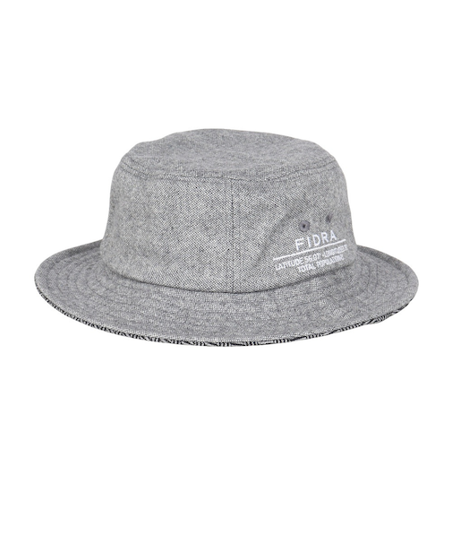 フィドラ（FIDRA）ゴルフ ネップツィード 切り替え バケットハット FD5UVB04 GRY