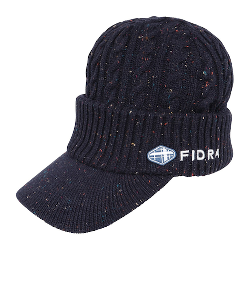 フィドラ（FIDRA） ゴルフ ポリエステルニットキャップ FD5LVA06 NVY （ネイビー/Ｆ/Men's） キャップ レディース フィドラ FIDRA 2025 秋冬 新作 ゴルフ