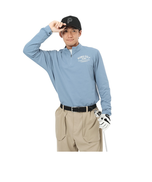 プーマ（PUMA）ゴルフウェア ジップ モックネック 長袖シャツ 694438