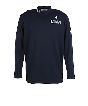 ルコックスポルティフ（lecoqsportif）ゴルフウェア ベーシック モックネック長袖シャツ LG5FLS53M NV00