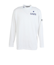 ルコックスポルティフ（lecoqsportif）ゴルフウェア ベーシック モックネック長袖シャツ LG5FLS53M WH00