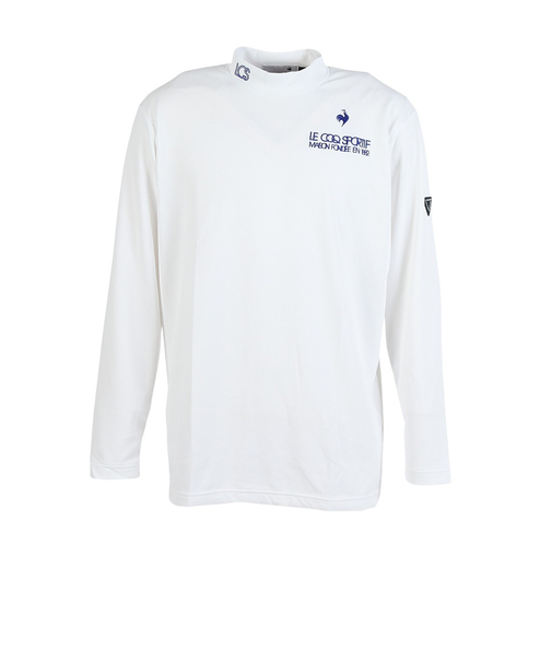 ルコックスポルティフ（lecoqsportif）ゴルフウェア ベーシック モックネック長袖シャツ LG5FLS53M WH00
