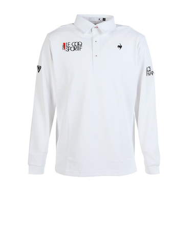 ルコックスポルティフ(lecoqsportif)ゴルフウェア 吸汗速乾 ベーシックデザイン長袖シャツ LG5FLS00M WH00