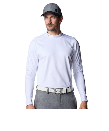 アンダーアーマー（UNDER ARMOUR）ゴルフウェア 撥水 長袖モックネック インナー COLDGEAR INFRARED 6007944 100