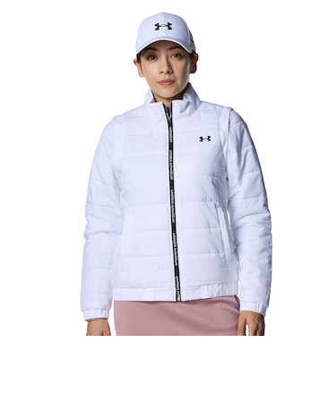 アンダーアーマー(UNDER ARMOUR)ゴルフウェア アウター 2WAY 袖着脱可 フルジップジャケット 6008799 100