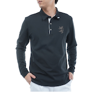 アドミラル ゴルフ（Admiral GOLF）ゴルフウェア カラタッチ 長袖シャツ ADMA555-BLK