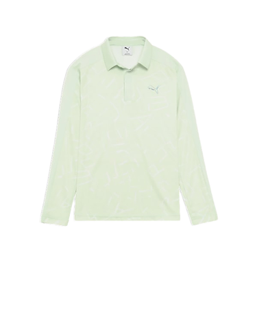 プーマ（PUMA）ゴルフウェア 吸水速乾 シャドウキャット グラフィック 長袖ポロシャツ 635819-03