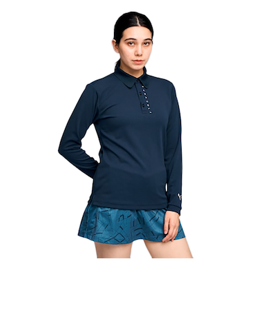 プーマ（PUMA）ゴルフウェア シャドウキャット グラフィック 長袖 ポロシャツ 635829-01