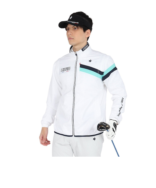 ルコックスポルティフ(lecoqsportif)ゴルフウェア アウター 撥水 2WAYブルゾン LG5SWB00M WH00
