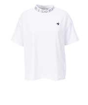 ルコックスポルティフ（lecoqsportif）ゴルフウェア 吸汗速乾 ワイドシルエット モックネック半袖シャツ LG5SHS54L WH00