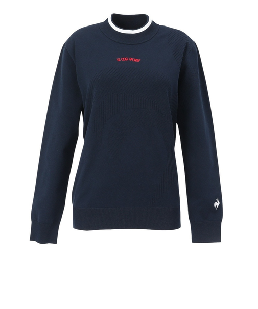 ルコックスポルティフ（lecoqsportif）ゴルフウェア 長袖 モックネック セーター LG5SST80L NV00