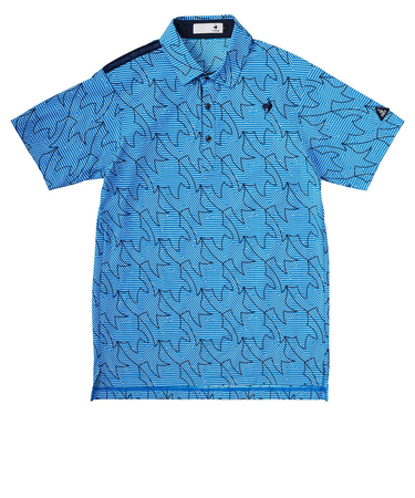 ルコックスポルティフ(lecoqsportif)ゴルフウェア 接触冷感 半袖 ポロシャツ LG5SHS19M BL00