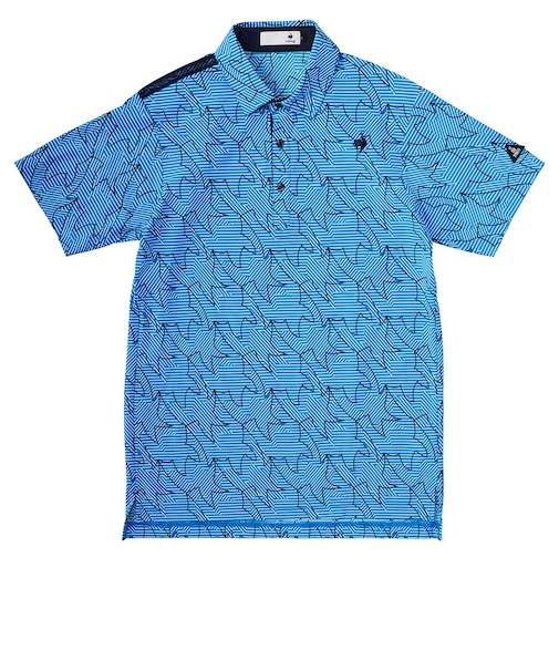 ルコックスポルティフ(lecoqsportif)ゴルフウェア 接触冷感 半袖 ポロシャツ LG5SHS19M BL00