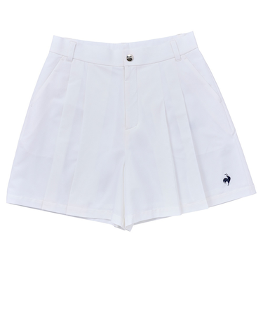 ルコックスポルティフ（lecoqsportif）ゴルフウェア 撥水 プリーツキュロット LG5SSK50L WH00