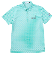 ルコックスポルティフ（lecoqsportif）ゴルフウェア 吸汗速乾 モノグラム柄ジャガード 半袖シャツ LG5SHS14M EM00
