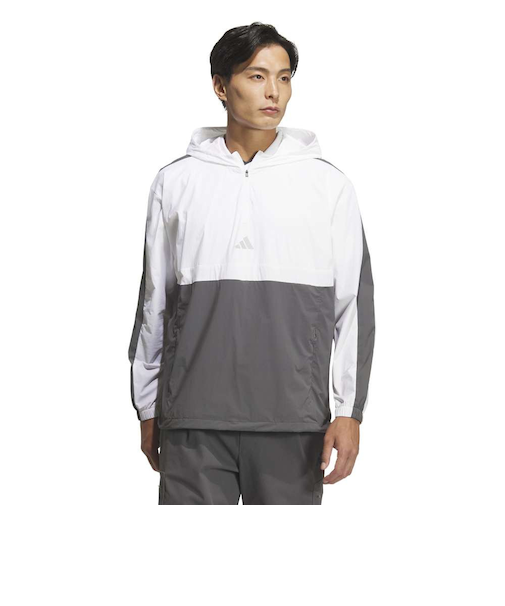 アディダス(adidas)ゴルフウェア BTC 撥水 クオータージップ フード プルオーバー 長袖 JUW87-JM9597 W