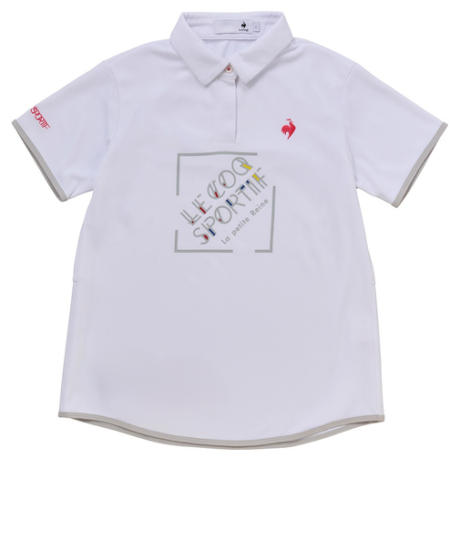 ルコックスポルティフ（lecoqsportif）ゴルフウェア 吸汗速乾 Aラインシルエット 半袖シャツ LG5SHS03L WH00