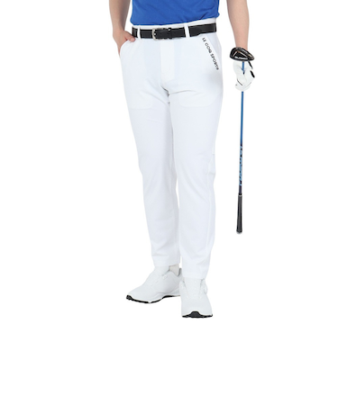ルコックスポルティフ（lecoqsportif）ゴルフウェア 接触冷感 吸汗速乾 ベンチレーションロングパンツ LG5SLP54M WH00