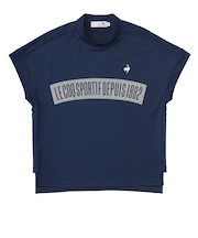 ルコックスポルティフ（lecoqsportif）ゴルフウェア ワイドシルエット モックネック半袖シャツ LG5SHS55L NV00