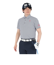 ルコックスポルティフ（lecoqsportif）ゴルフウェア ストレッチ トライアングル 小柄半袖シャツ LG5SHS06M NV00