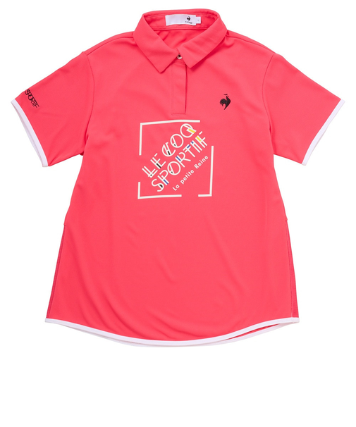 ルコックスポルティフ（lecoqsportif）ゴルフウェア 吸汗速乾 Aラインシルエット 半袖シャツ LG5SHS03L PK00