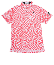 ルコックスポルティフ（lecoqsportif）ゴルフウェア 高通気 VICHYチェック半袖シャツ LG5SHS01M PK00