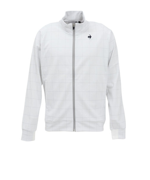 ルコックスポルティフ（lecoqsportif）ゴルフウェア 吸汗 ウィンドウペン柄 長袖カットソー LG5SSW50M WH00