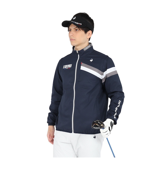 ルコックスポルティフ（lecoqsportif）ゴルフウェア アウター 撥水 2WAYブルゾン LG5SWB00M NV00