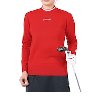 ルコックスポルティフ（lecoqsportif）ゴルフウェア 長袖 モックネック セーター LG5SST80L RD00