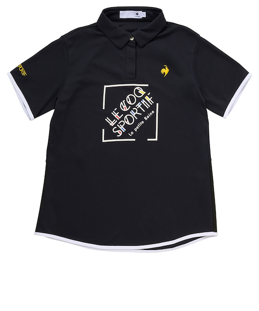 ルコックスポルティフ（lecoqsportif）ゴルフウェア 吸汗速乾 Aラインシルエット 半袖シャツ LG5SHS03L BK00