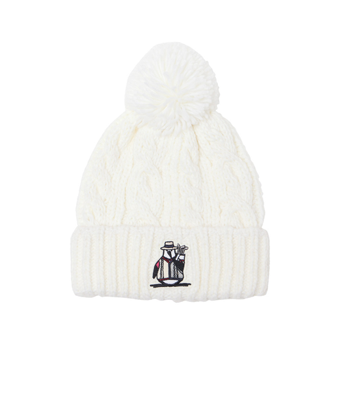 マンシング（MUNSING）帽子 梵天付き キャラクターニットワッチ MG5FCP42L WH00