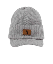 マンシング（MUNSING）帽子 ウール混 つば付きニットキャップ MG5FCP40U GY00