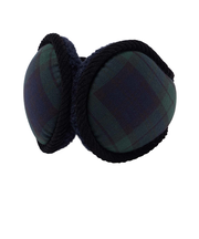 マンシング（MUNSING）チェック柄 折りたたみタイプ イヤーウォーマー MG5FAZ00M BKGR