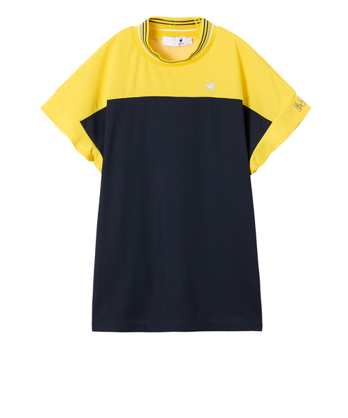 ルコックスポルティフ（lecoqsportif）モックネック ゴルフ 半袖 モックネック半袖シャツ LG5FHS50L NV00